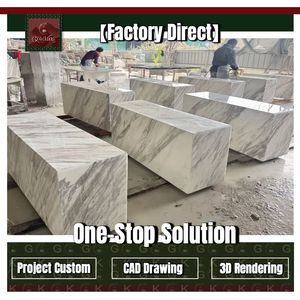 <span class=keywords><strong>Table</strong></span> <span class=keywords><strong>basse</strong></span> en marbre blanc Volakas GOLDKING, qualité supérieure, découpe sur mesure, <span class=keywords><strong>grand</strong></span> <span class=keywords><strong>format</strong></span>, approvisionnement complet pour projets - Product Image 1