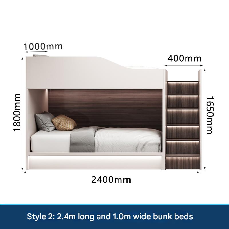 2.4m long 1m style 2 bunk bed for two people