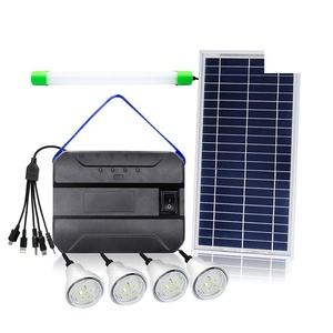 Sistema de Energía Solar con Panel Solar de 8W/11V y 3 Bombillas LED para Iluminación del Hogar y Carga de Teléfonos - Product Image 6