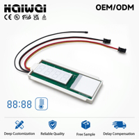 Miroir LED à interrupteur tactile DC12V 60W avec affichage de la température et du temps, variateur CCT bicolore, vente en gros d'usine, OEM ODM