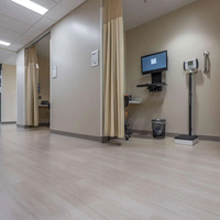 Rollo de Suelo Vinílico de PVC Ecológico, Impermeable, Antideslizante, con Diseño de Madera para Cocina, Sala de Estar, Hoteles, Hospitales, Escuelas, Gimnasios, 5 Años de Garantía