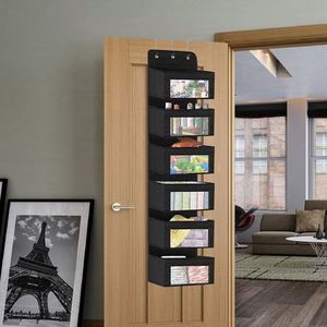 6-Shelf Foldable Non Woven Fabric <b>Shoe</b> Organizer Hanging Over Door Storage for Bedroom Closet Pantry - Product Image 6