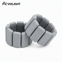 VIXLIGHT 5 Couleurs Poids de poignet 1 lb Bracelets lestés en silicone avec plaque en acier pour la course et le fitness 5