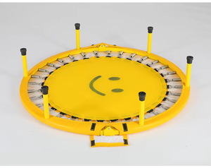 Trampoline de fitness pour la maison, pour adultes et enfants, avec ressorts, pour l'intérieur et l'extérieur, avec un visage souriant, lit de saut pour jouer - Product Image 6
