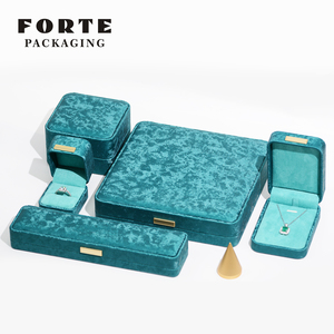 FORTE - Cajas de Regalo para Anillos con Muestra Gratis, Caja de Joyería de Terciopelo y Cuero con Placa de Identificación Metálica - Product Image 6