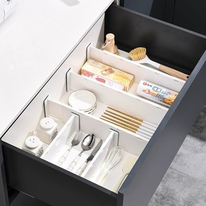 Modular Office Kitchen Storage Organizer Foldable Adjustable <strong>Drawer</strong> <strong>Dividers</strong> <strong>for</strong> Wardrobe Underwear Socks Accessories Durable PP - Product Image 3