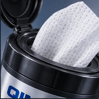 Lingettes nettoyantes pour surfaces métalliques OEM en boîte compacte, 60 lingettes, marque privée