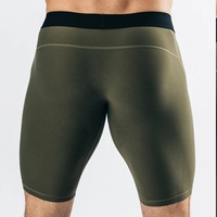 Pantalones Cortos Deportivos de Compresión para Hombre, Ecológicos, Transpirables, con Cintura Elástica, para Correr, Levantar Pesas, Primavera