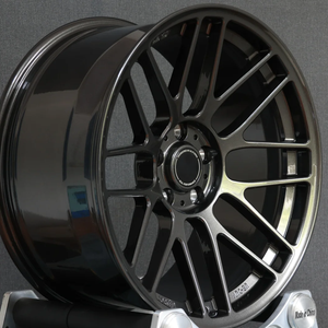 Jantes de voiture forgées multi-rayons CD-540, finition noir brillant, rayons couleur bronze, 5x114.3 5x120, jantes forgées sur mesure - Product Image 3