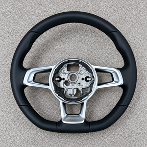 Volant en cuir Volkswagen <span class=keywords><strong>Golf</strong></span> 7 MK7 GTI <span class=keywords><strong>Golf</strong></span> 6 MK6 Polo <span class=keywords><strong>Golf</strong></span> <span class=keywords><strong>5</strong></span> MK5 <span class=keywords><strong>GTD</strong></span> pour Tiguan Style Sport - Product Image 1