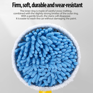 Dài Xử Lý Tự Động Xoay Sợi Nhỏ Rửa Lau Rửa Xe Bàn Chải Làm Sạch Công Cụ Với Tạo Bọt Chenille Rv Bộ Phận & Phụ Kiện - Product Image 6