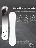 Nouvelle planche à neige Crow pour adultes, planche à neige professionnelle pour le ski, planche plate à fleurs, planche tout terrain, planche à neige en fibre de carbone