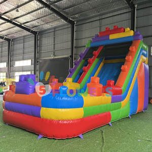 Khối xây dựng PVC trượt bơm hơi giá rẻ giá toboggan gonflable hồ bơi trượt nước cho trẻ em - Product Image 2