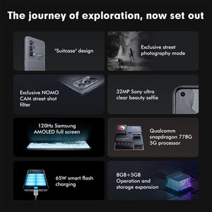 Smartphone <span class=keywords><strong>Realme</strong></span> <span class=keywords><strong>GT</strong></span> <span class=keywords><strong>5G</strong></span> 8 Go de RAM 128 Go de stockage Écran Super AMOLED 4 pouces 120 Hz Appareil photo 108 MP Jeux Reconnaissance faciale - Product Image 2