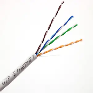 OEM工厂直接销售价格更便宜的UTP电缆Cat5e 4对0.5毫米CCA固体24AWG 1000ft Cat 5 UTP电缆
