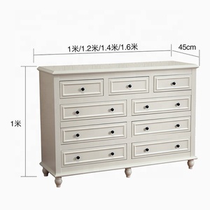 Large White Merchant 9 <strong>Drawer</strong> Cabinet/<strong>Chest</strong> <strong>of</strong> <strong>Drawers</strong>/Sideboard/Brass <strong>Handles</strong> - Product Image 4