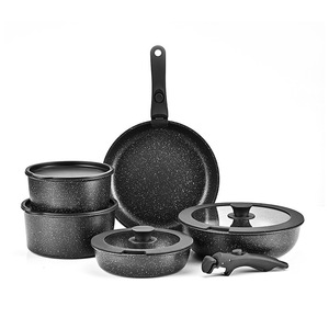 Gade Non-Stick <b>Cookware</b> <b>Set</b> With Detachable Handle Maifan Stone Coating Oven Safe Aluminum Alloy Bottom - Product Image 5