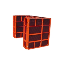 Système de coffrage modulaire en acier robuste et réutilisable pour la construction de murs, dalles et colonnes en béton