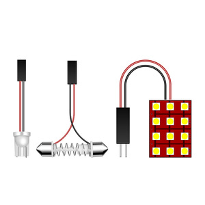 Car <b>LED</b> Double Point <b>Reading</b> <b>Light</b> 3030 High Brightness T10 Panel <b>Light</b> for Retrofit Upgrade 12V 24V - Product Image 1