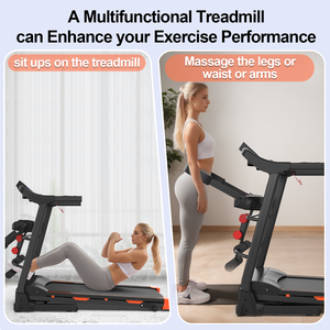 <span class=keywords><strong>Tapis</strong></span> roulant <span class=keywords><strong>de</strong></span> fitness avec moteur <span class=keywords><strong>de</strong></span> 3,5 CV, design compact, utilisation domestique, pliable, couleur noire, avec masseur - Product Image 6