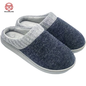 Pantofole da Casa <span class=keywords><strong>Invernali</strong></span> Personalizzate OEM <span class=keywords><strong>per</strong></span> <span class=keywords><strong>Uomo</strong></span> e Donna, con Suola in TPR, Memory Foam e Cashmere - Product Image 6