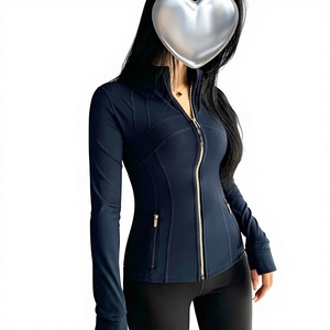 Chaqueta Transpirable con Cierre Dorado para Primavera/Verano, Ropa de Yoga <span class=keywords><strong>LouLou</strong></span>, Edición Limitada, Ropa Deportiva para Correr, Elegante 2025 - Product Image 1