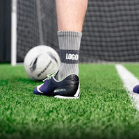 Chaussettes de football KTS321 OEM personnalisées, antidérapantes, en coton, antibactériennes, respirantes, Coolmax, pour le sport