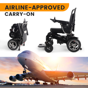 KSM-606AF Smart <b>Auto</b> Folding Electric Wheelchair Lightweight Aluminum High Power Wheelchair with 500W/600W/700W Lithium <b>Battery</b> - Product Image 6