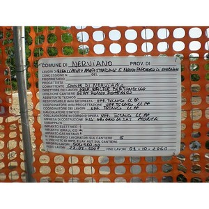 60x80 cm 'Permiso de construcción' Signo Herramienta de torneado esencial para proyectos de construcción - Product Image 2