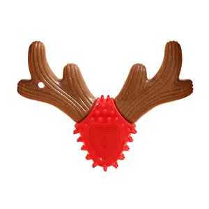 Jouets à mâcher durables pour chien en bois de compagnie Nettoyage des dents et bâton molaire Artefact résistant à la mastication Jouets pour animaux de compagnie