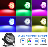 36 Projecteurs LED étanches pour extérieur IP65, équipement d'éclairage de scène, projecteur PAR