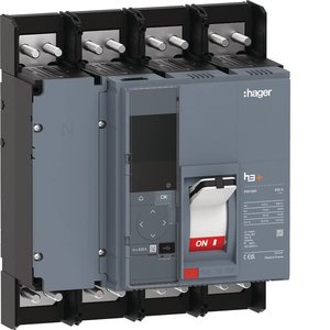 HEQ631NR ปรับแต่งได้ด้วยชุดเบรกเกอร์แบบหล่อขึ้นรูป Hagers รุ่น h3+ PW1600 Energy 4P 630A 70kA - Product Image 1