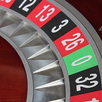 Vente chaude de roue de roulette en bois de 32 pouces de diamètre pour le jeu de table de casino 4 jeux