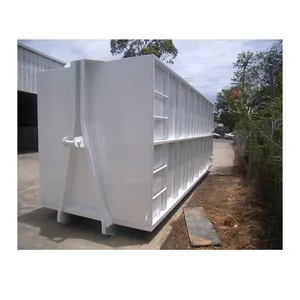 Custom made waste recycling crane bin stackable steel garbage bin skip trailer skip bins