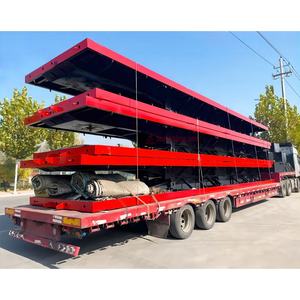 Semirremolque <span class=keywords><strong>de</strong></span> Plataforma Plana <span class=keywords><strong>de</strong></span> 3 Ejes para Trabajo Pesado, Autocargable, Remolque Portacontenedores <span class=keywords><strong>de</strong></span> Acero <span class=keywords><strong>de</strong></span> 40 pies, Transporte <span class=keywords><strong>de</strong></span> 50 Toneladas <span class=keywords><strong>de</strong></span> Carga Útil, Doble Línea - Product Image 6
