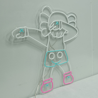 Conception Libre En Gros Personnalisé Cosmic Neon Sign Personnage De Dessin Animé Fille Home Decorate Led Anime Neon Sign