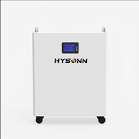 Batteries solaires LiFePO4 Hysonn Factory Direct 51,2 V 48 V 230 Ah 11 kWh, montables au mur/sur le sol, pour le stockage d'énergie domestique