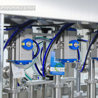 Machine de remplissage automatique ZXSMART à 4 têtes à piston pour crème pour le visage, cosmétiques, flacons et pots