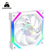 Kipas Pendingin PC AntarcChill Logo Kustom 120mm, Tekstur CD di Tengah, Aliran Udara Tinggi, Bantalan Hidrolik, Kebisingan Rendah