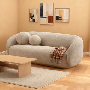 Sofá Modular de Esquina de Estilo Europeo Moderno, Ecológico, de Dos Plazas, Diseño Curvo de Lujo Ligero, con Cubierta de Cuero Sintético - Product Image 6
