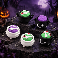 Porte-clés Fidget Clicker Personnalisé Saison Spooky, Breloque de Sac Imprimée en 3D, Cadeaux de Fête d'Halloween, Cadeaux pour la Guignole ou la Friandise