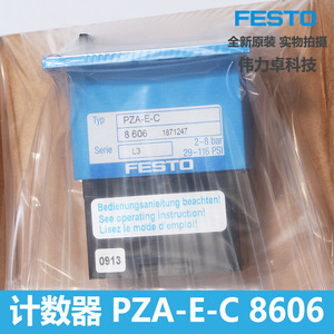 Festo Pneumatic Counter PZA-E-C 8606 2-8 Bar DC Seven Segment Display Programmable Reset Counting Device - Product Image 4