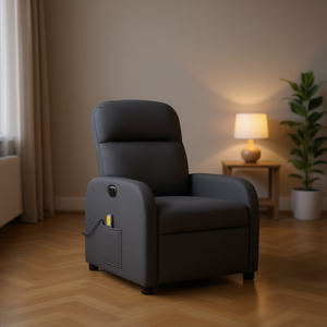 Sillón Reclinable de Masaje de Tela Gris Oscuro, Masaje Corporal Completo, Uso Doméstico, Recargable por USB - Product Image 2