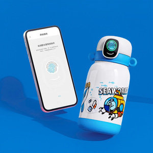 Bottiglia Termica Intelligente in Acciaio Inox con Sblocco Tramite Impronta Digitale e Password, Sicura e Pratica per Bambini, Studenti e Scuola - Product Image 1