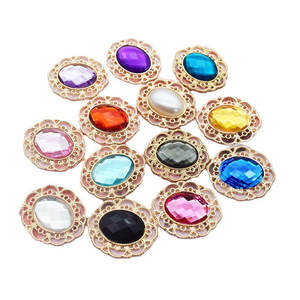 Adornos de diamantes de imitación con forma ovalada para boda, adornos de diamantes de imitación con parte trasera plana para decoración de pasteles - Product Image 5