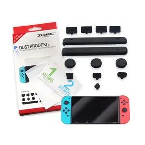 Dobe TNS-862 bụi bằng chứng Kit cho Nintendo chuyển đổi máy chủ thép và kính bảo vệ màn hình cho chuyển đổi giao diện điều khiển bảo vệ phim