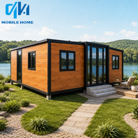 Maison préfabriquée portable personnalisée extensible de 2 à 5 chambres, maison conteneur, maisons préfabriquées en acier, panneaux sandwich
