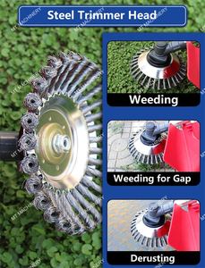Tête de coupe en fil d'acier de 8 pouces pour désherbage et débroussaillage - Product Image 4