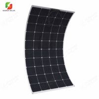 Panneau solaire semi-flexible monocristallin ETFE Sunpower 12/24V 150W 180W 200W 300W 420W pour camping-car, camping et marine, compatible OEM