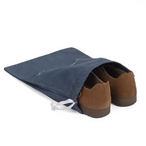Pochette cadeau en toile de coton réutilisable de luxe avec cordon de serrage, personnalisable en couleur et taille, pour chaussures et sacs, avec logo - Product Image 1